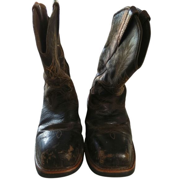 Ariat Men's Workhog Boots leather composite toe Waterproof size 11 Used - Picture 2 of 8